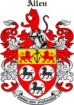 Allain family crest