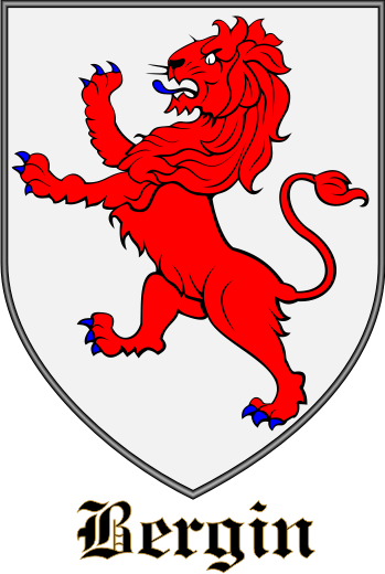 BERGIN family crest BERGIN family crest