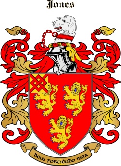 Jones family crest Jones family crest