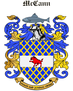 McCann family crest McCann family crest