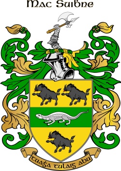 MCSWEENEY family crest MCSWEENEY family crest