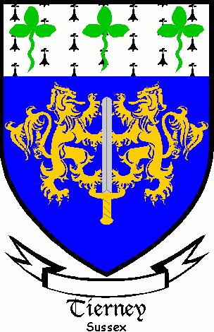 TIERNEY family crest TIERNEY family crest